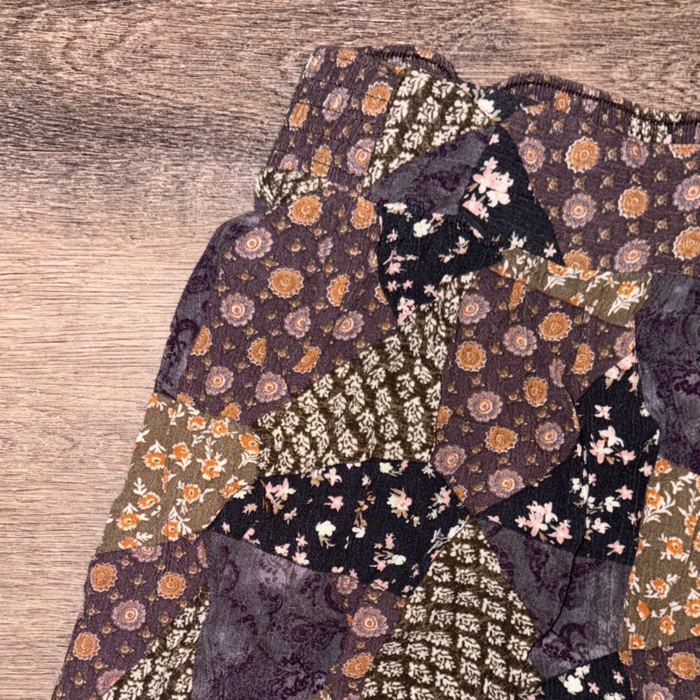 Arizona Patchwork Style Maxi Skirt